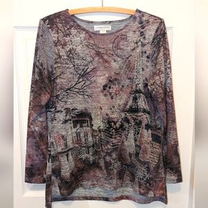 Christopher & Banks Petite Medium Long Sleeve Shirt